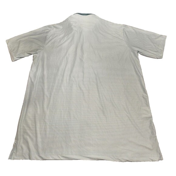 NWT Collars & Co XL Featherweight Relaxed Dress Collar Polo Green Stripe - Picture 3 of 7